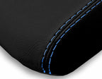 Leather Console Lid Armrest Cover for Toyota 4Runner (2010–2019) Blue Stitch