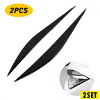 Set of 2 Carbon Fiber Headlight Scuff Eyebrow Stickers for BMW (2014)