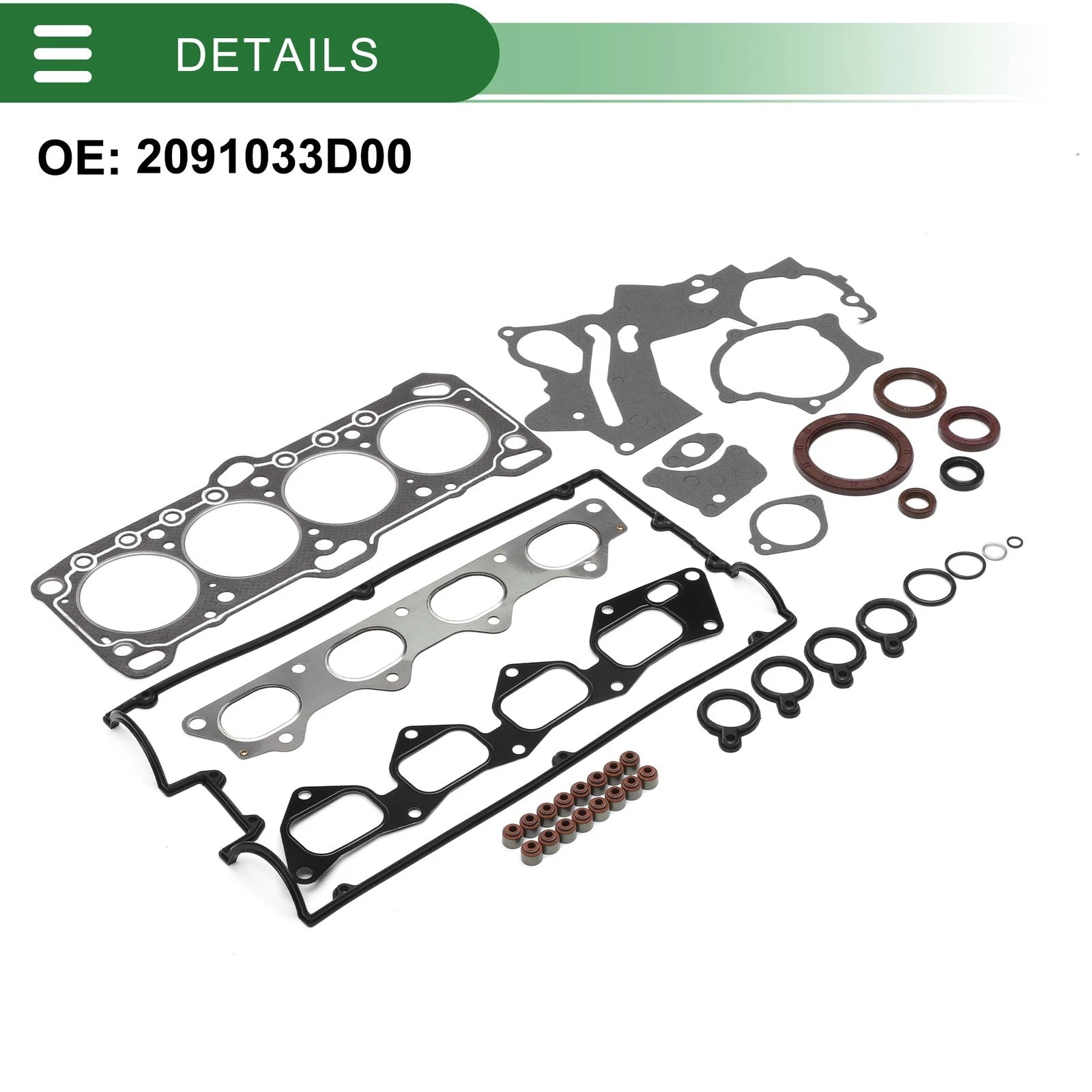 Cylinder Head Gasket Kit No. 2091033D00 for Hyundai G4CP (1 Set)