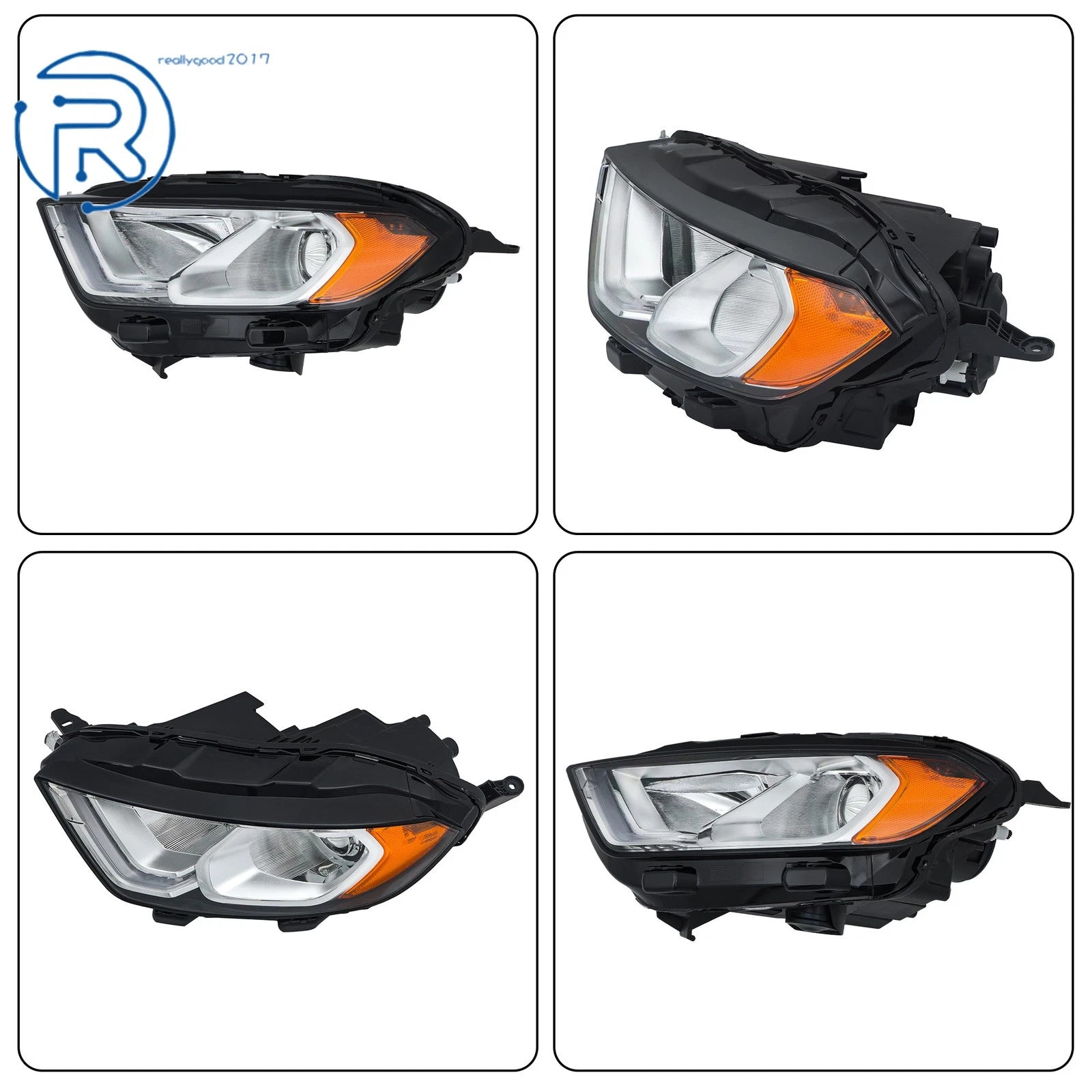 Headlight with LED DRL for Ford EcoSport (2018-2022) Chrome Housing