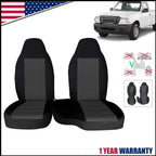 Set of 2 Hi-Back Car Seat Covers for Ford Ranger (2004–2012) Deep Gray
