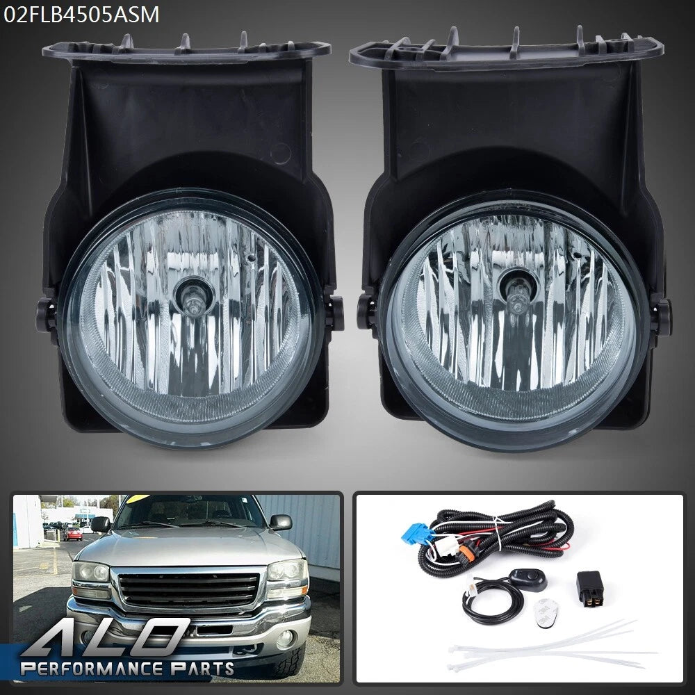 Fog Lights for GMC Sierra 1500 2500 3500 (2003–2006) Smoke Lens