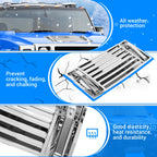 Chrome Hood Deck Vent Panel Grille for Hummer H2 (2003–2009)