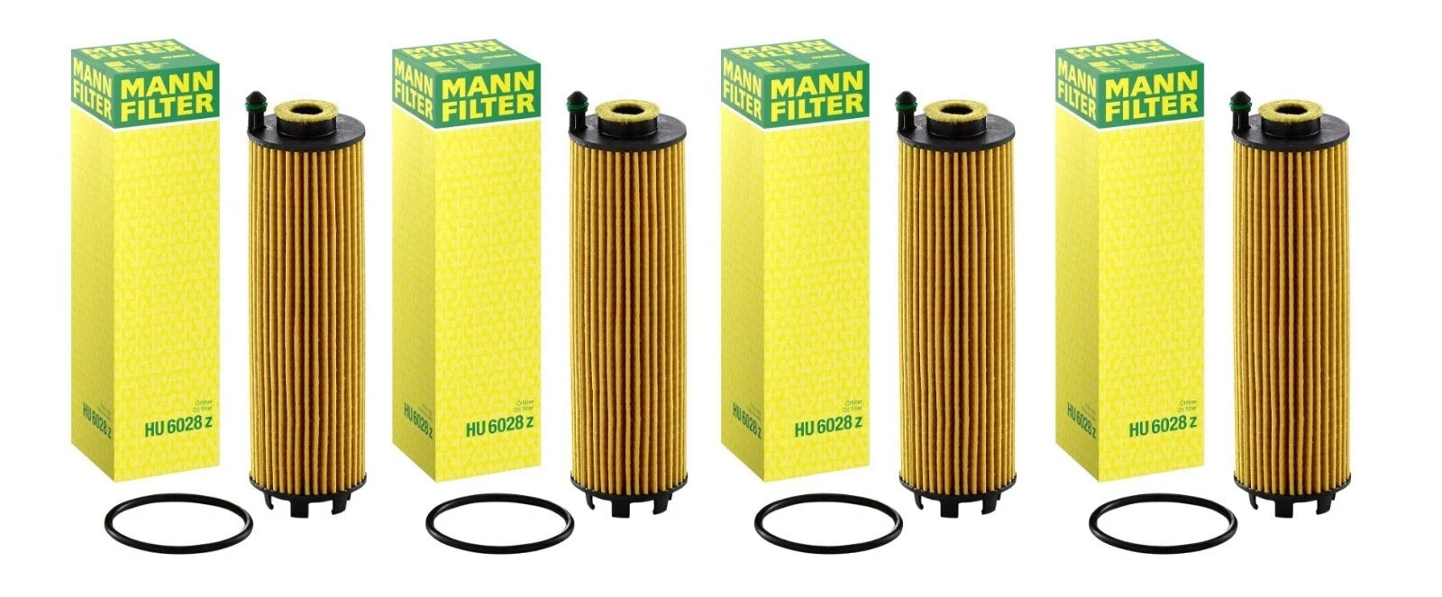 Set of 4 Engine Oil Filters for Mercedes W167 W238 W257 W290 AMG GT 43 E450
