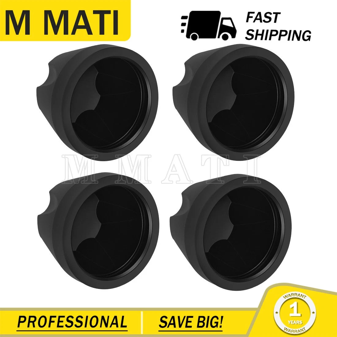 4X Wheel Hub Caps for Yamaha Timberwolf 250 (1995–1999) 52H-2512A-00