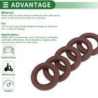 Set of 5 Oil Seal FKM Rubber 25x40x5mm for Automotive Applications