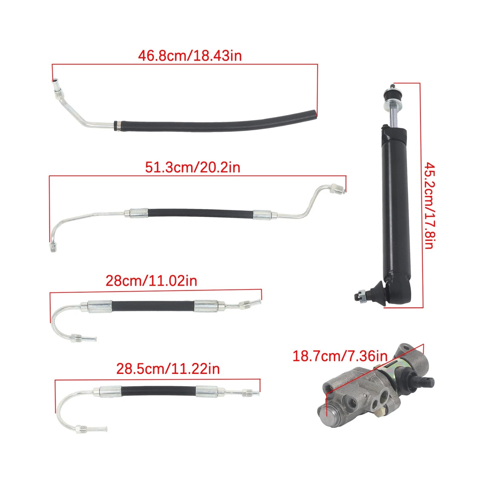 Power Steering Valve Cylinder & Hose Kit for Chevrolet Corvette (1963-1979)