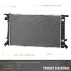 Aluminum Radiator for Saturn L-Series 2.2L (2000–2004)