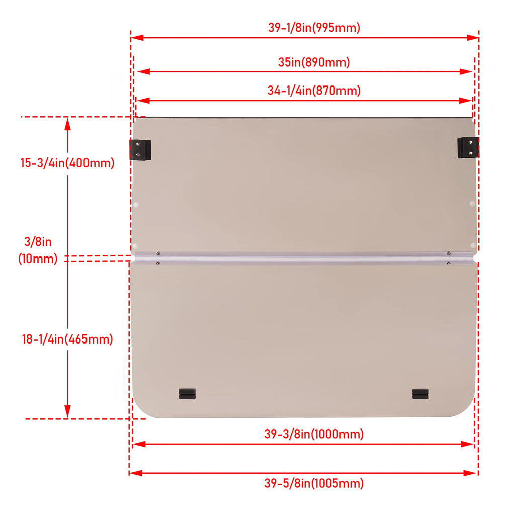 Tinted Windshield for Club Car DS (2000.5–UP) Golf Cart