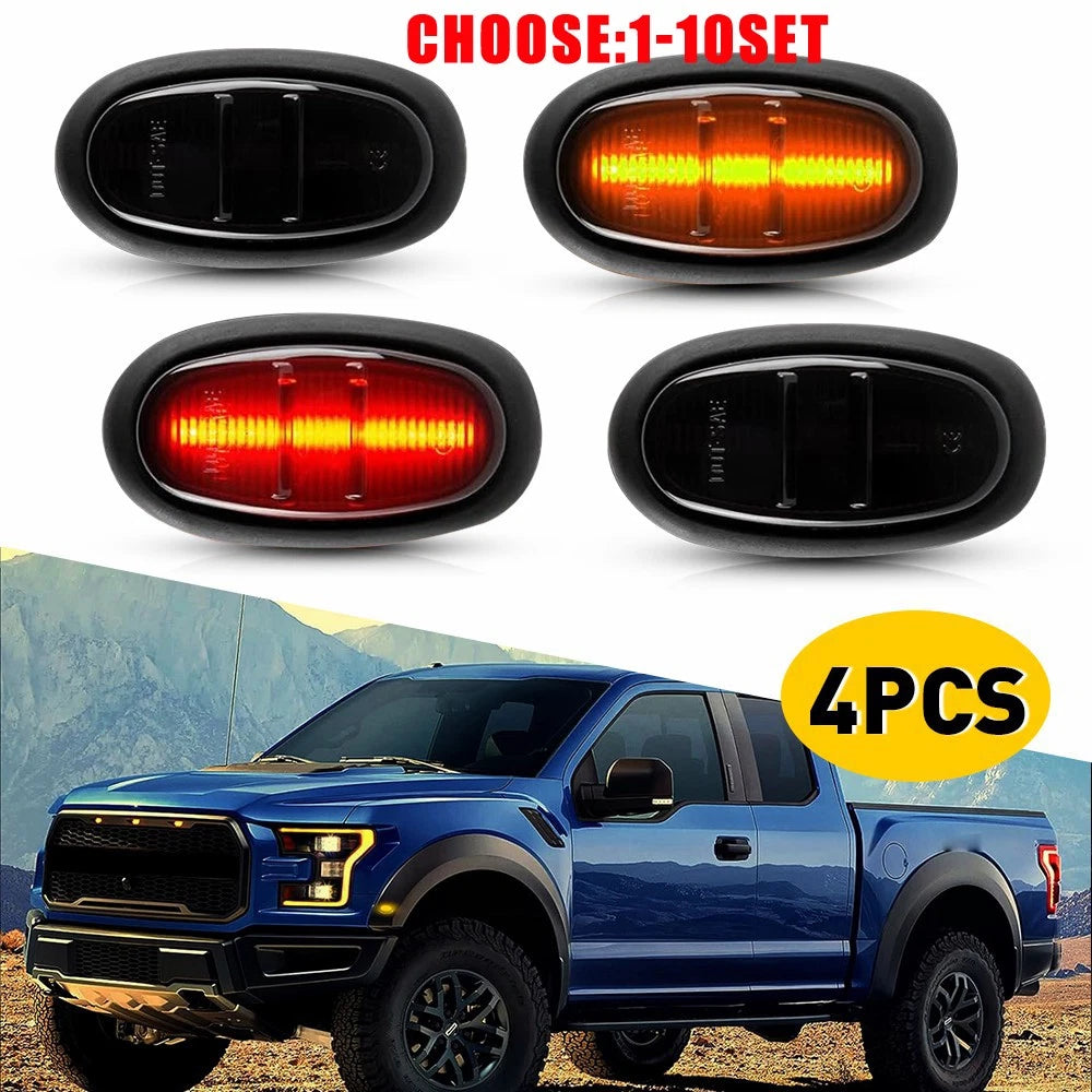 Set of 4 LED Side Marker Lights for Ford F-150 Raptor (2017–2020)