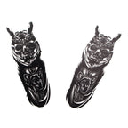 Front Fork Skull Decal Medallion Stickers for Harley Yamaha