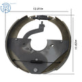 2X Backing Plate Brake Assembly for Mobile Home Trailer (3.15" Center Bore, 12" x 2")