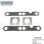 Exhaust Gasket Manifold Elbow Kit for Mercruiser 5.0L 5.7L V8 27-33395 27-41813