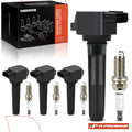Set of 4 Ignition Coils & Spark Plugs for Mitsubishi 2.0L 