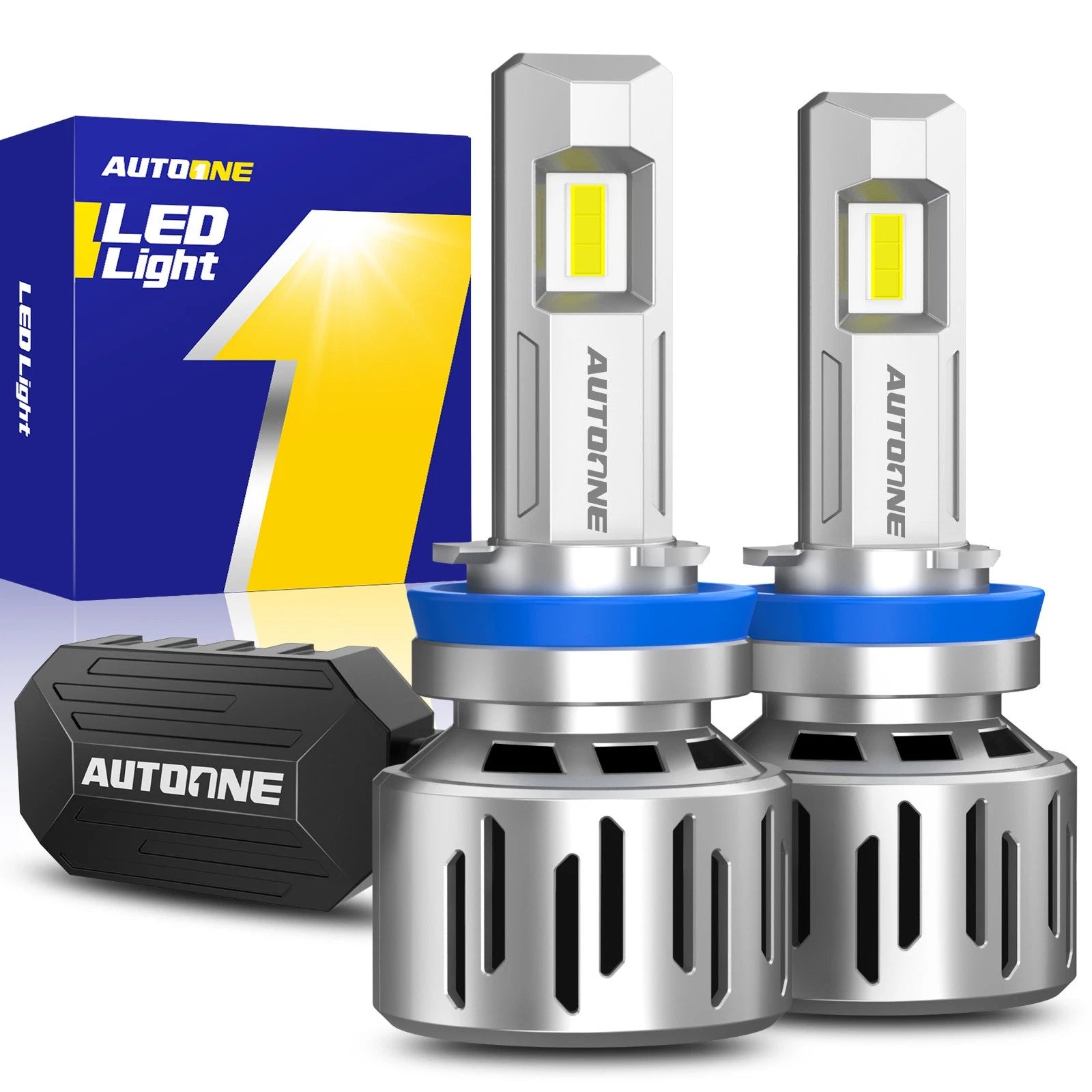 LED Headlight Bulbs Kit H8 H9 H11 for Automotive (5000LM 6500K)