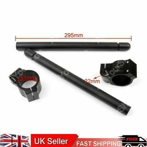 Clip-On Handlebars for Aprilia RSV4, Kawasaki ZX6R (Universal, 51mm T9)