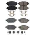 PowerStop Z17 Low-Dust Ceramic Disc Brake Pads Kit for Mazda 3 CX-3 (2014–2021)
