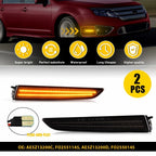 2X Front Amber LED Side Marker Light for Ford Fusion (2010–2012) Smoked Lens
