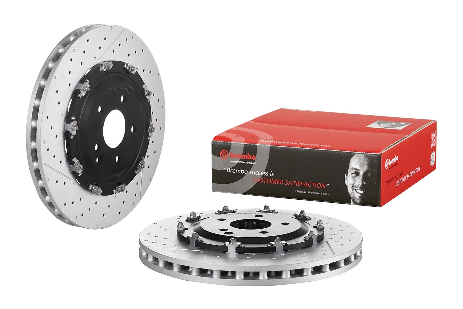 Brembo Floating Drill Brake Disc Rotor for MB C209 A209 R171 (2003–2012)