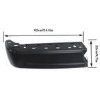 Black Steel Rear Bumper Corner Wrap for Ford F150 (2021–2023)