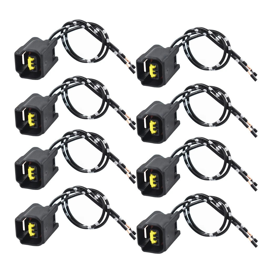 Set of 8 Ignition Coil Connector Pigtail Plugs for Ford (1991–2011)