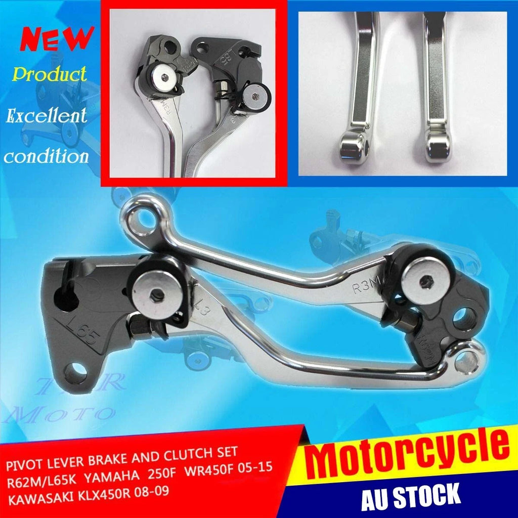 Pivot Brake and Clutch Levers for Kawasaki KLX450R (2008–2009)