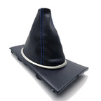 Manual Shift Boot for Honda Civic (2001–2005) Black with Blue Stitch
