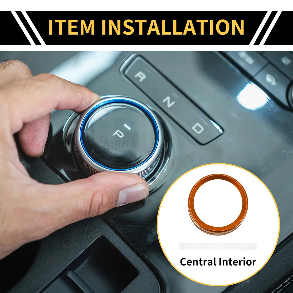 Gear Shift Control Switch Knob Cover Ring for Ford Maverick (2022) Orange