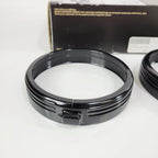 Defiance 4" Auxiliary Lamp Trim Rings for Harley-Davidson (Black Anodized) 61400354