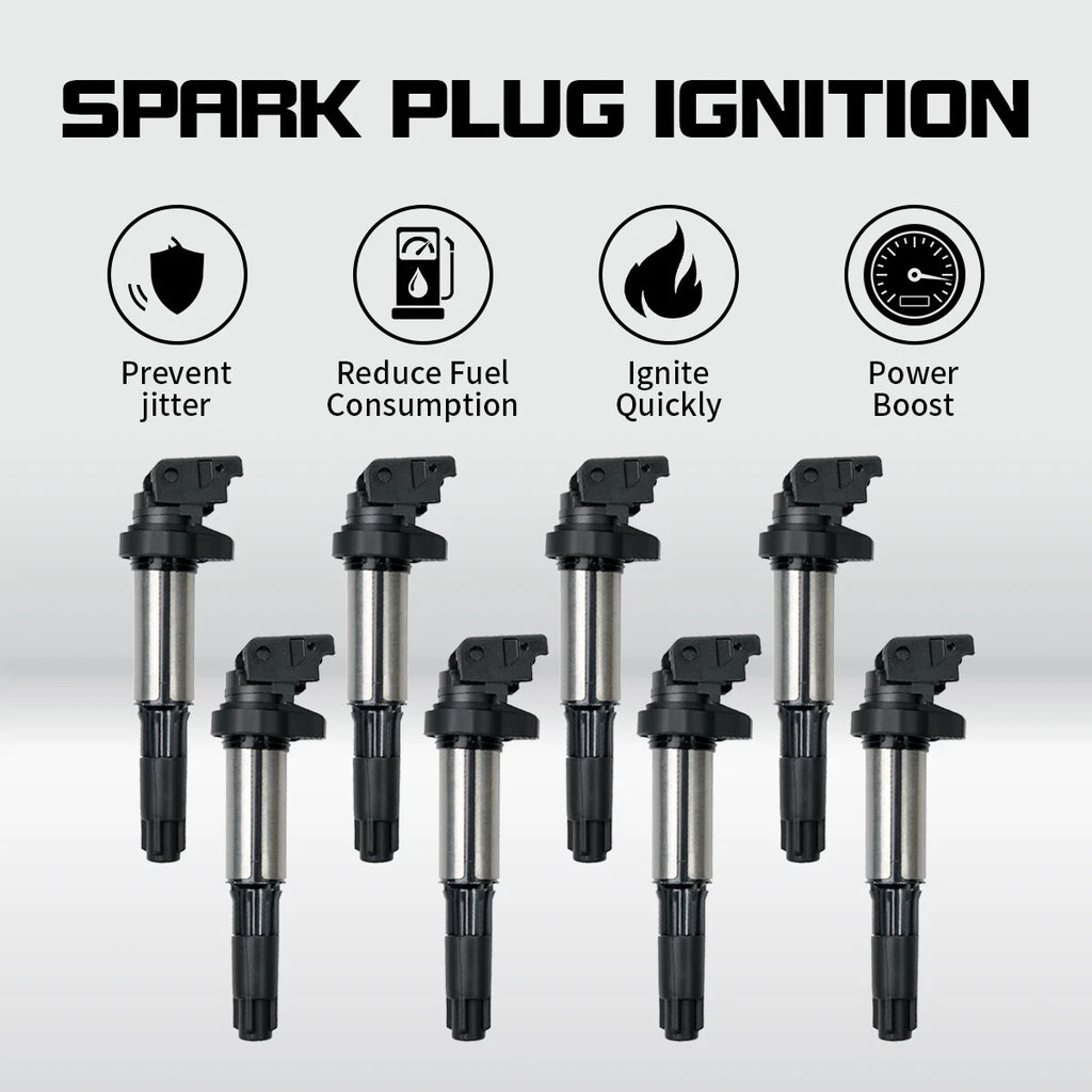 8X Ignition Coils Pack for BMW E53 E60 E63 E65 X5 545i 550i 745i (2000–2010)