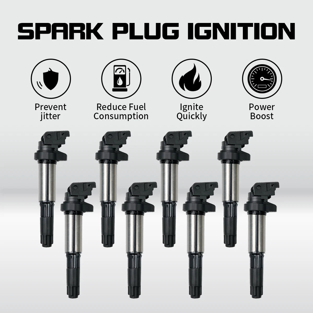 8X Ignition Coils Pack for BMW E53 E60 E63 E65 X5 545i 550i 745i (2000–2010)