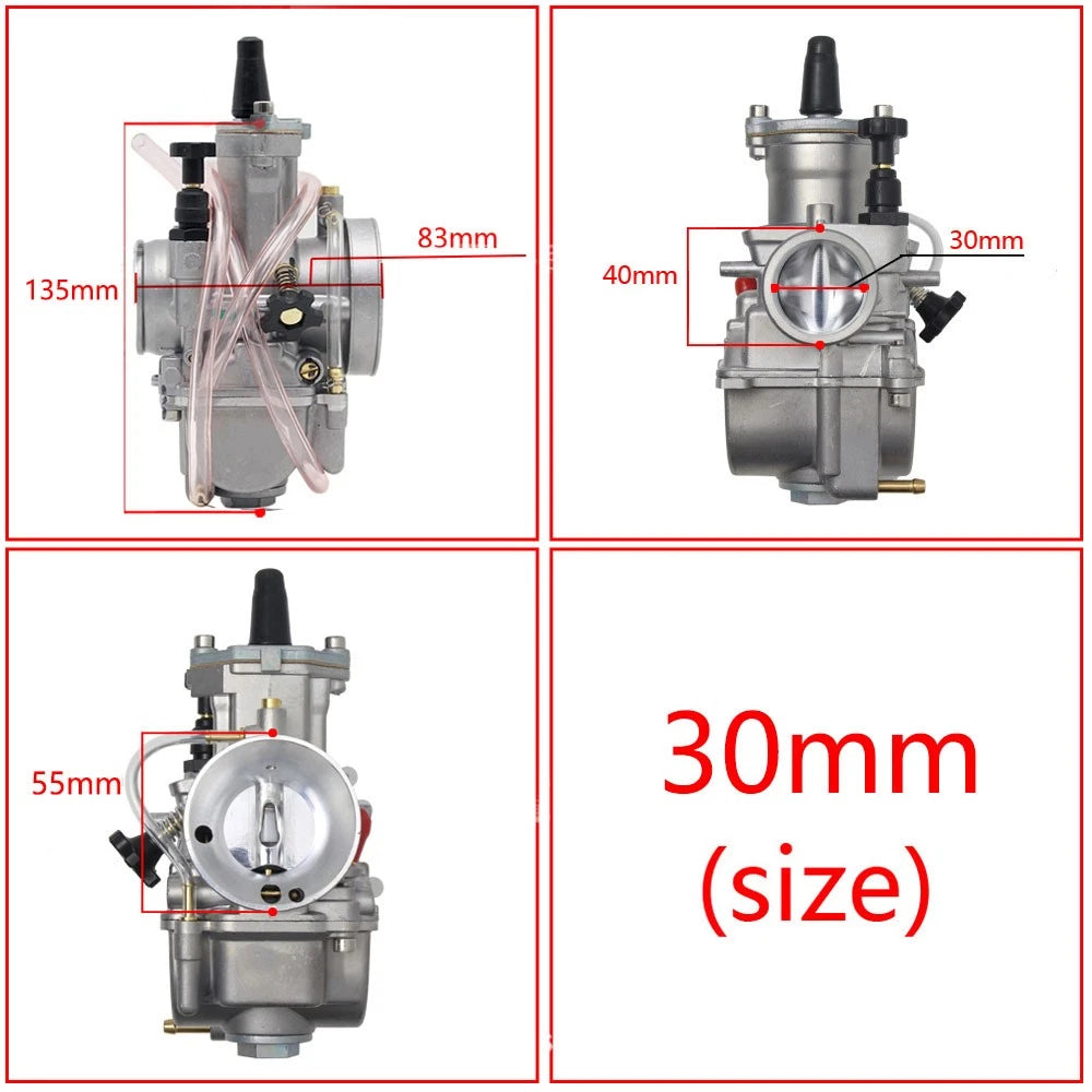 30mm Carburetor for PWK30 150cc-250cc (Keihin KOSO OKO)