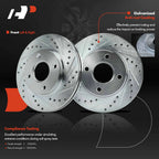 Front Side Drilled Brake Rotors for Ford Focus (2000-2004)