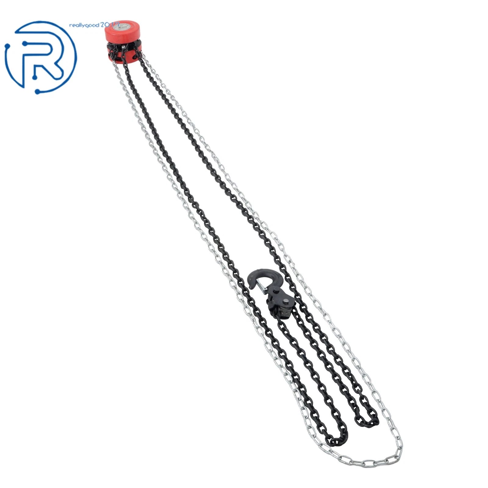 2 Ton Manual Chain Hoist for (8' Lift, 2 Hooks, Alloy Steel)