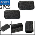 2X Gray Fabric Headrest Pillow Supports for Racing Seats