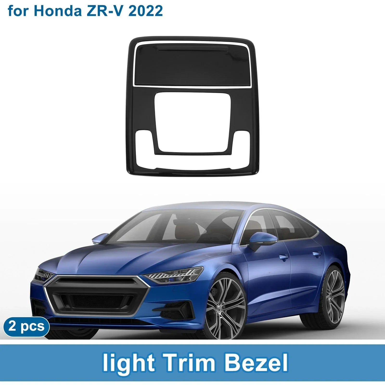 Front Row Light Trim Bezel for Honda ZR-V 2022 Black
