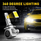 AUXITO 9012 LED Headlight Bulbs for Hi Low Beam (6500K)
