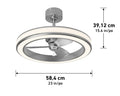 23" LED Chandelier Ceiling Fan for Artika Edwin
