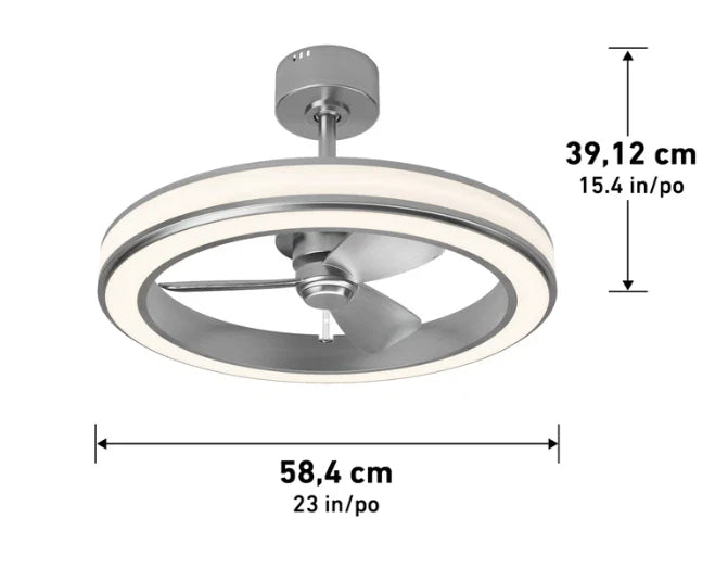 23" LED Chandelier Ceiling Fan for Artika Edwin