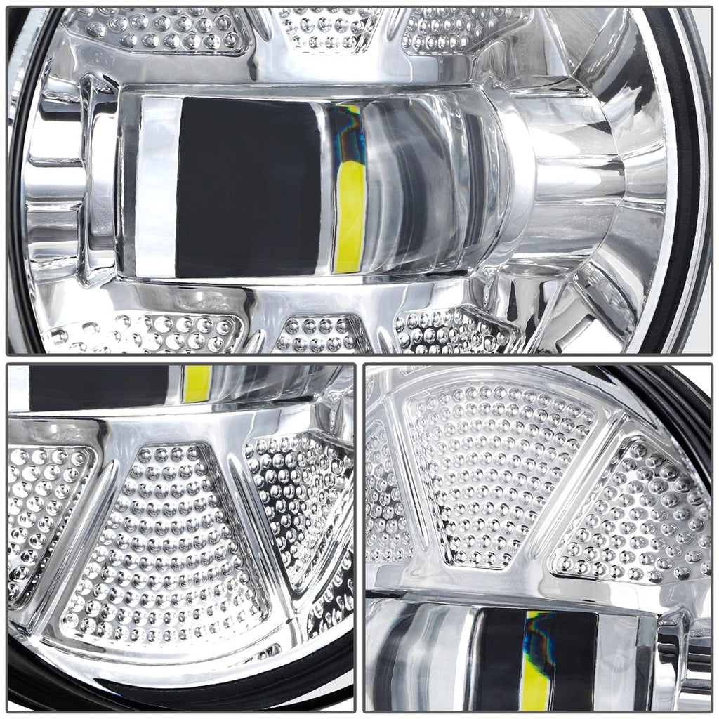 Chrome Housing LED Fog Lights for GMC Sierra 1500 2500HD 3500HD (2007–2014)