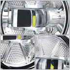 Chrome Housing LED Fog Lights for GMC Sierra 1500 2500HD 3500HD (2007–2014)