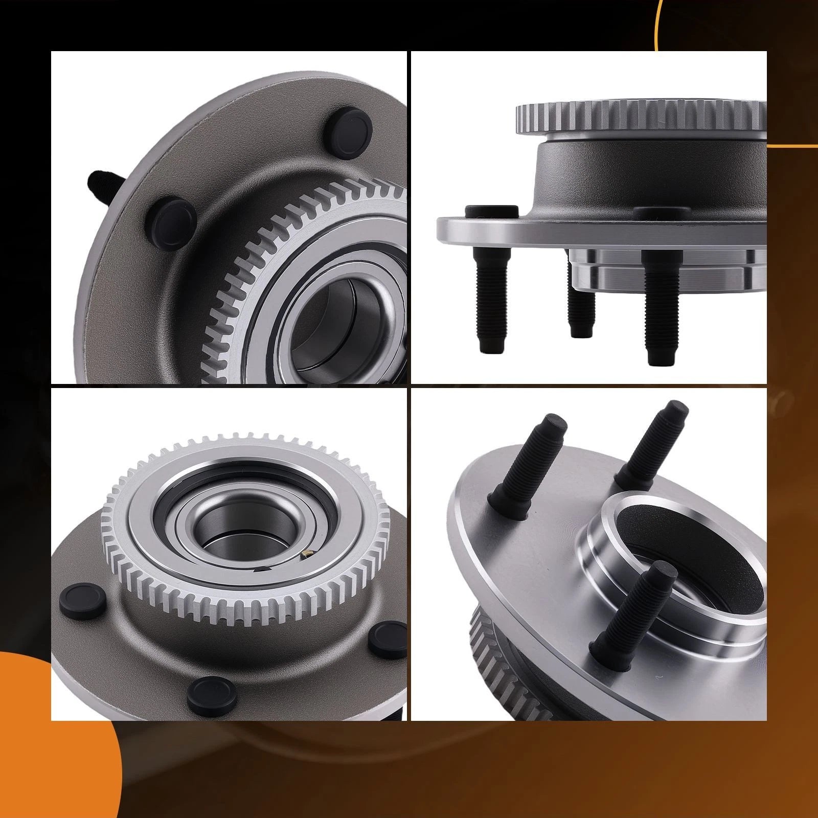 Front Complete Wheel Hub Kit for Dodge Ram 1500 RWD (2000–2001) BR930611