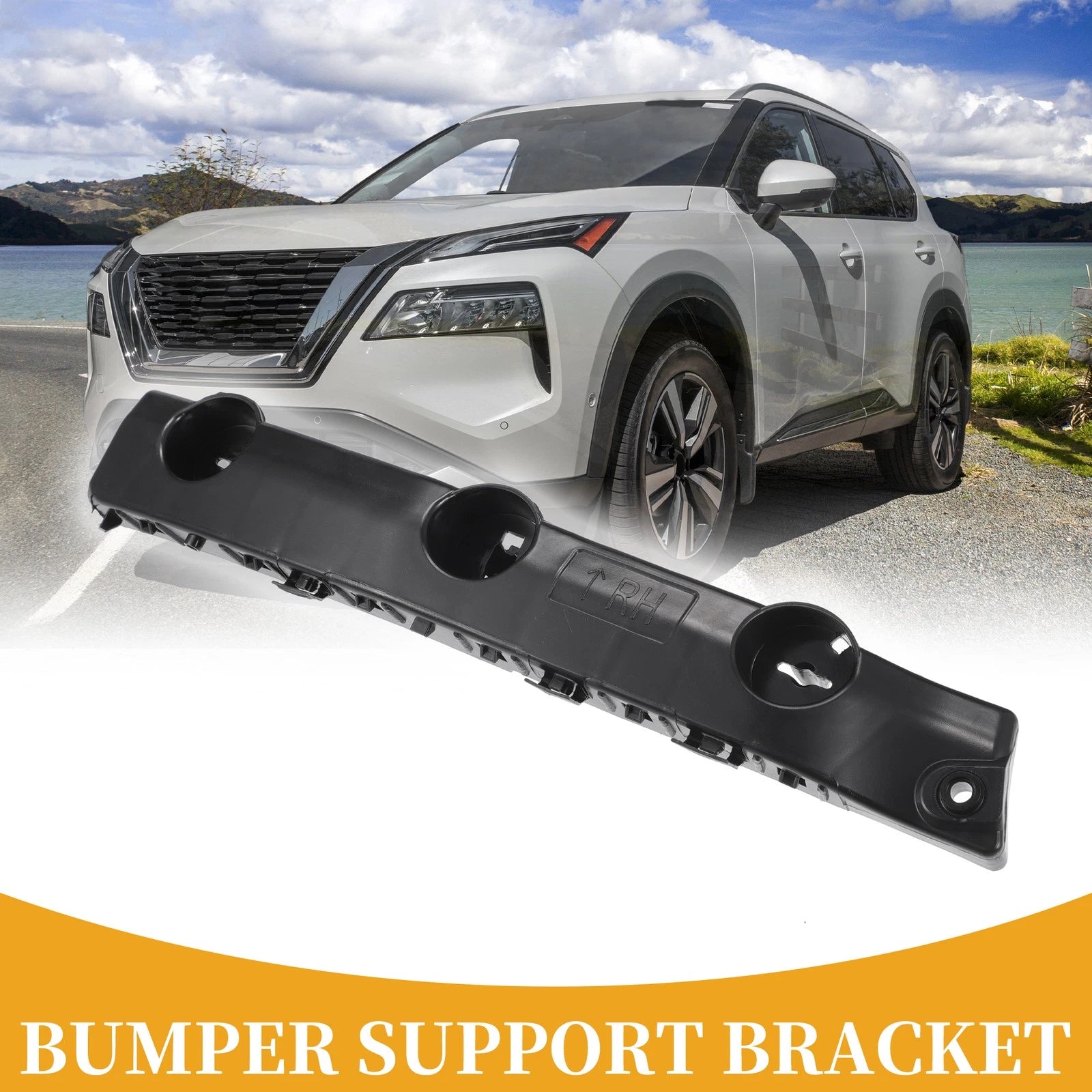 RH Front Bumper Support Bracket for Nissan Rogue (2014–2020) 1 Pc