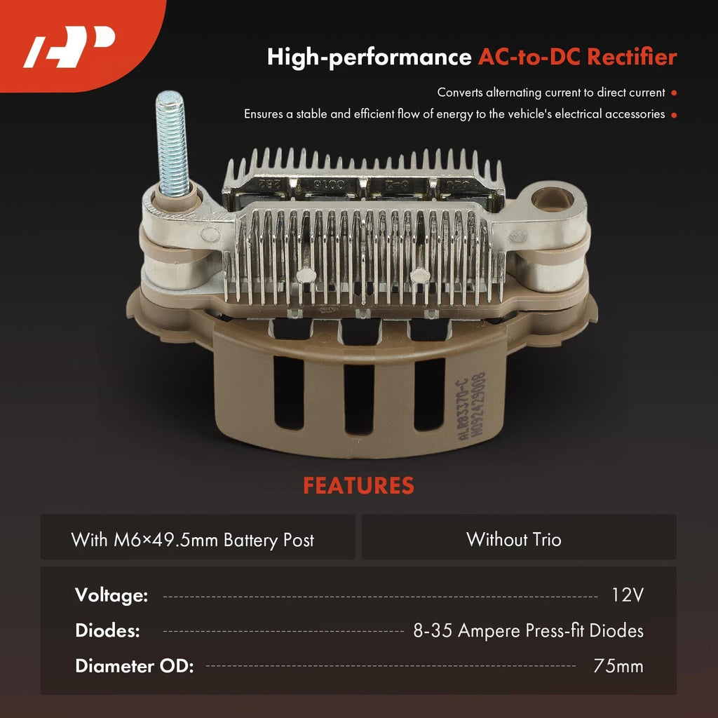 Alternator Rectifier for Acura EL (2001–2005) & Honda Civic (2001–2005)