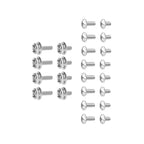 12PCS Stainless Steel Helmet Screws for Football Softball (10mm 12mm)