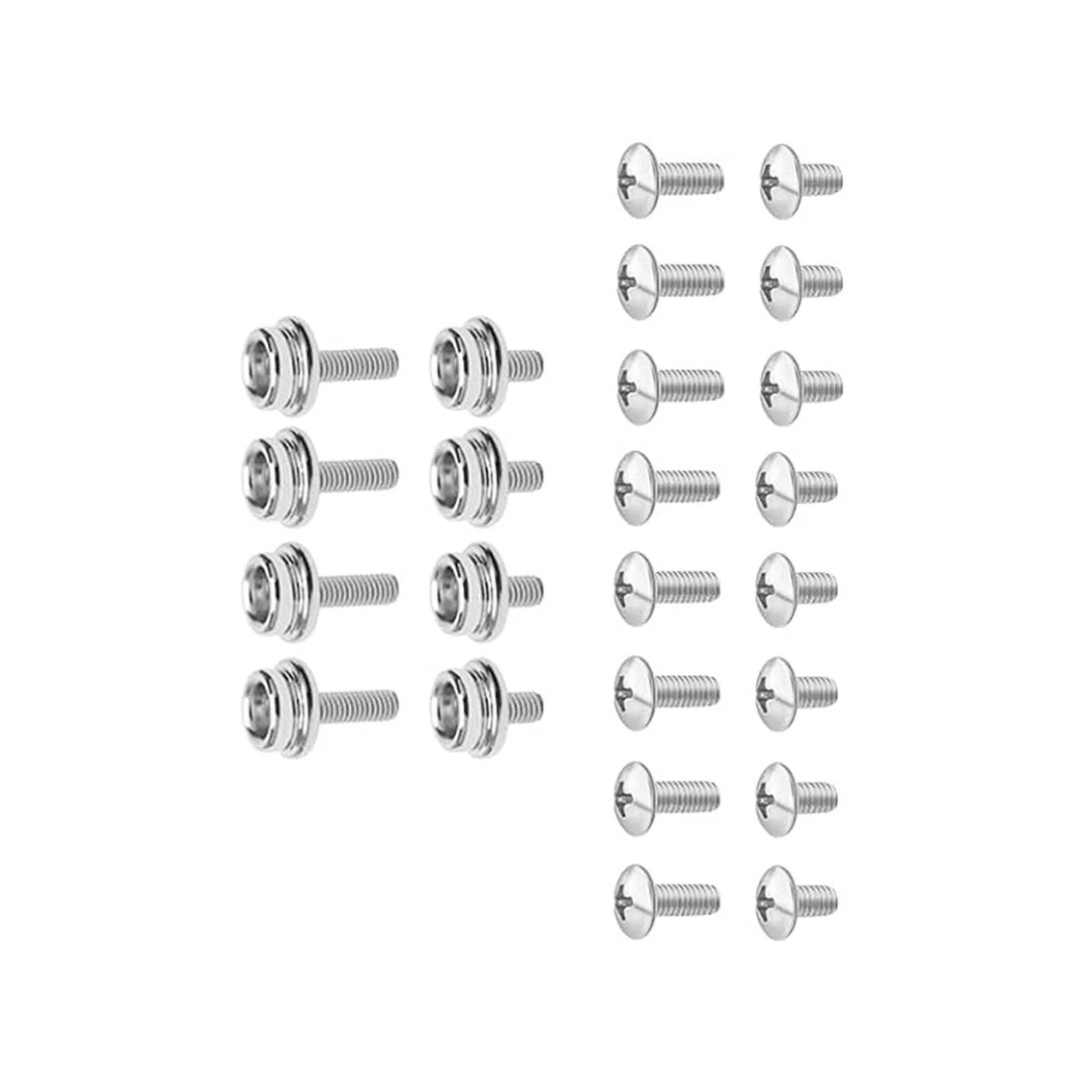 12PCS Stainless Steel Helmet Screws for Football Softball (10mm 12mm)