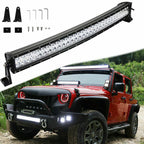 32" 180W 60-LED 6000K White Curved Off-Road Bar Wire Work Light (2019–2024)