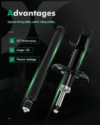 Set of 4 Shocks and Struts for Nissan Sentra (2014–2019) 1.8L