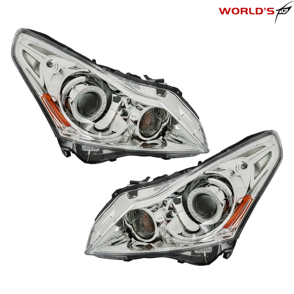 HID Headlight Assembly for Infiniti G25, G37 (2010–2012) Chrome