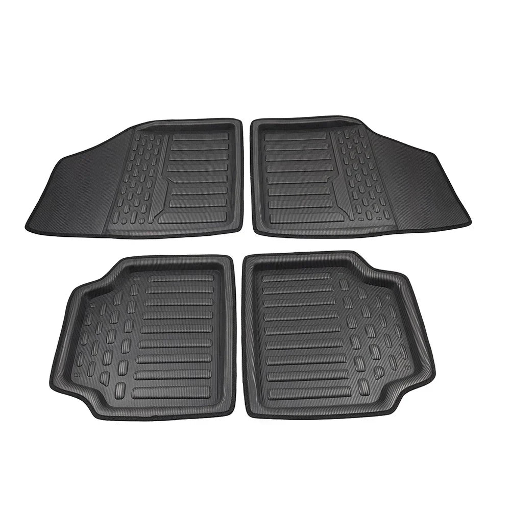 4 Pcs Universal Front Rear Heel Pad Carpet Floor Mats for Car Truck